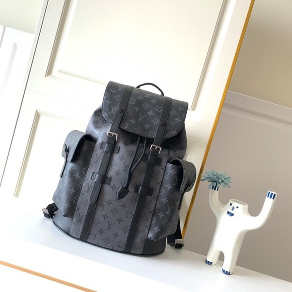 Meet the Posher Handbags - Louis Vuitton Christopher MM Backpack LV bag